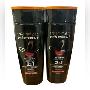 L'Oréal Men Expert Thickening 2-in-1 Shampoo & Conditioner w/ Ceramides 20oz x2